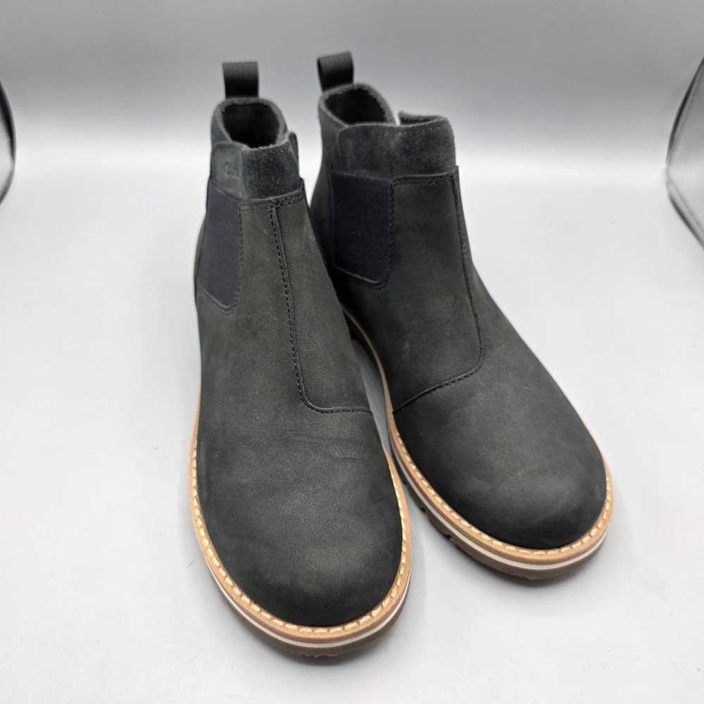 Chaco Cataluna Explorer‎ Boots Womens 6.5 Black Leather Chelsea Ankle Booties
